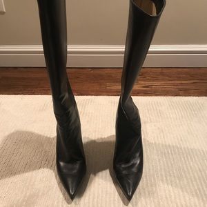 Jimmy choo tall leather boots size 39 1/2